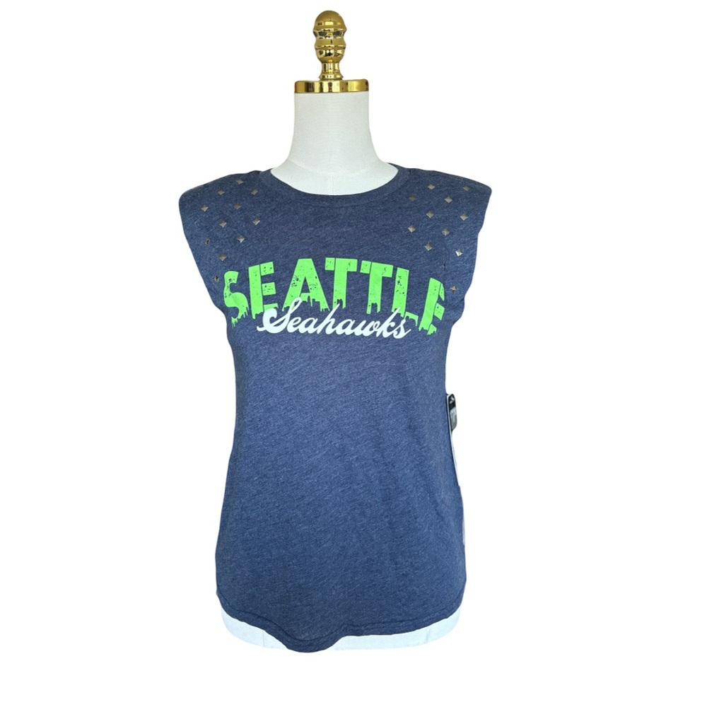 NWT Seattle Seahawks Women's Blue Top